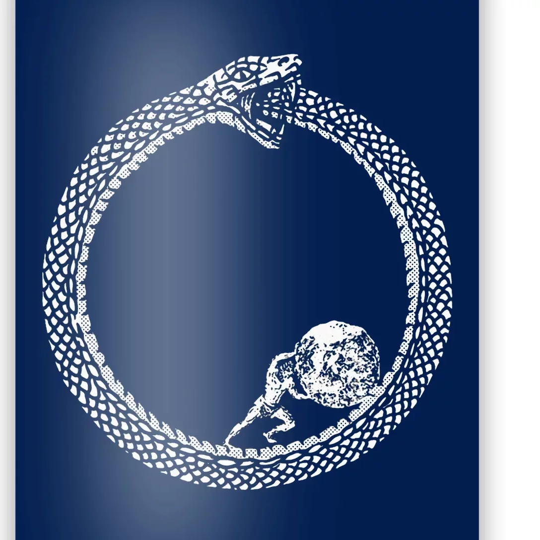 Sisyphus In An Ouroboros Snake Poster