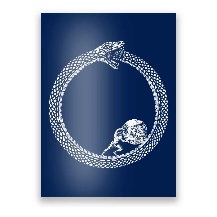 Sisyphus In An Ouroboros Snake Poster