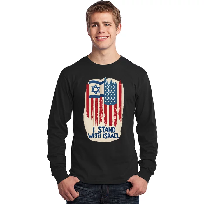 Support Israel and America Stand Together Unity and Pride Long Sleeve Shirt