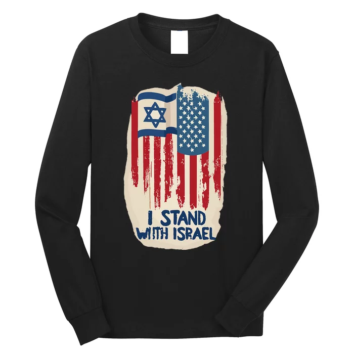 Support Israel and America Stand Together Unity and Pride Long Sleeve Shirt