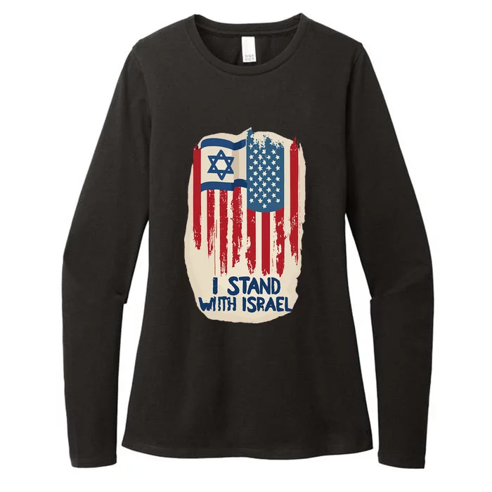 Support Israel and America Stand Together Unity and Pride Womens CVC Long Sleeve Shirt