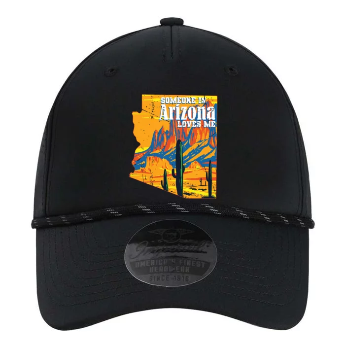 Someone In Arizona Loves Me Vintage Retro Us State Performance The Dyno Cap