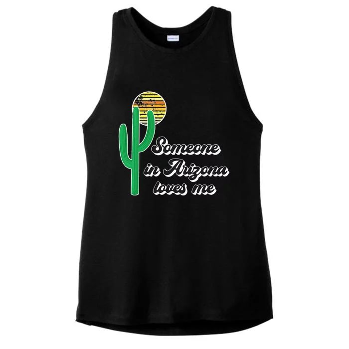 Someone In Arizona Loves Me Ladies Tri-Blend Wicking Tank