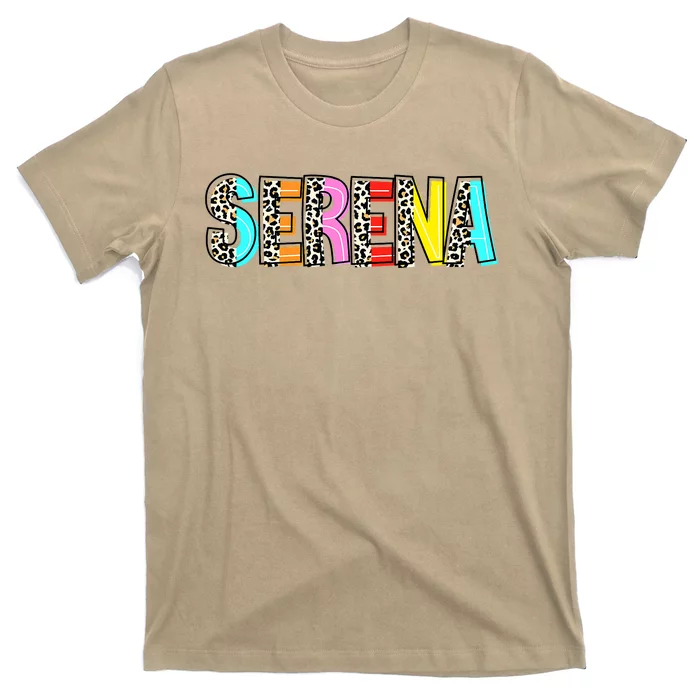 SERENA Inspire And Motivate Girls And Women Leopard T-Shirt