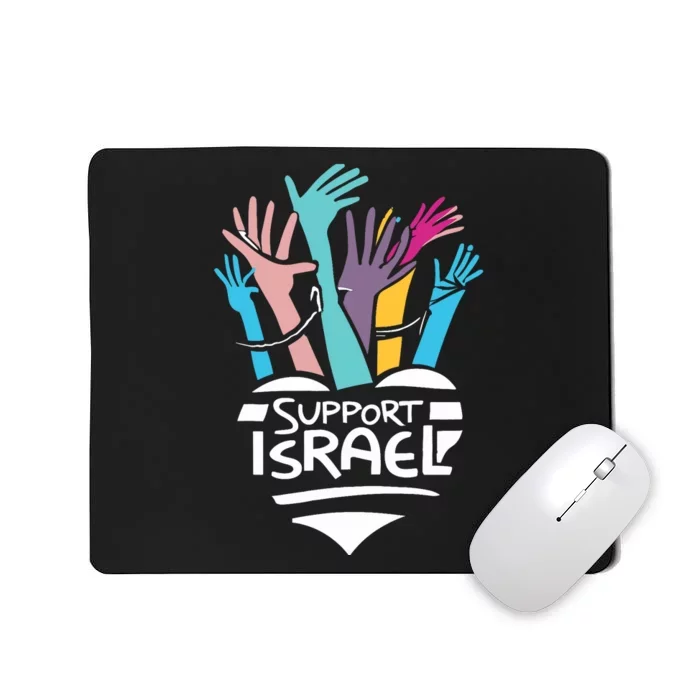 Support Israel And America Stand Together Unity And Pride Mousepad