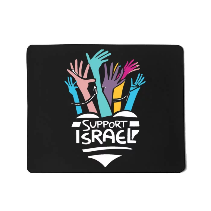 Support Israel And America Stand Together Unity And Pride Mousepad