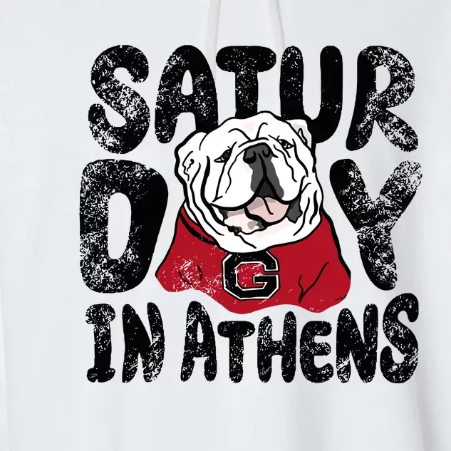 Saturday In Athens Georgia Football Garment-Dyed Fleece Hoodie