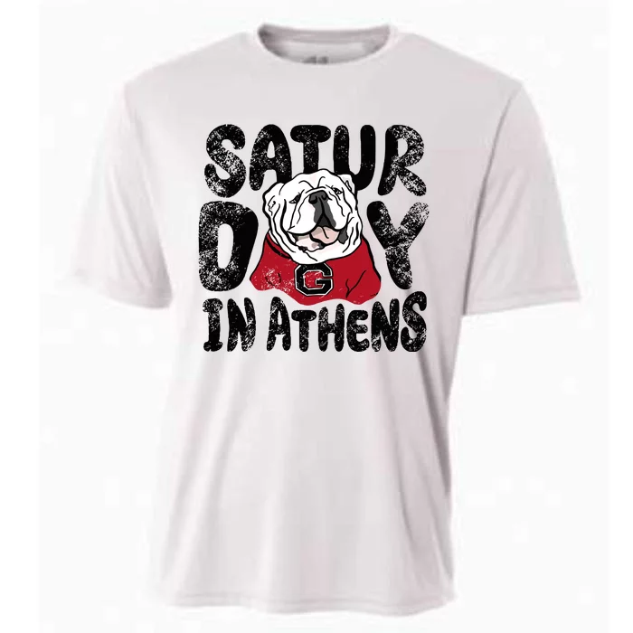 Saturday In Athens Georgia Football Cooling Performance Crew T-Shirt