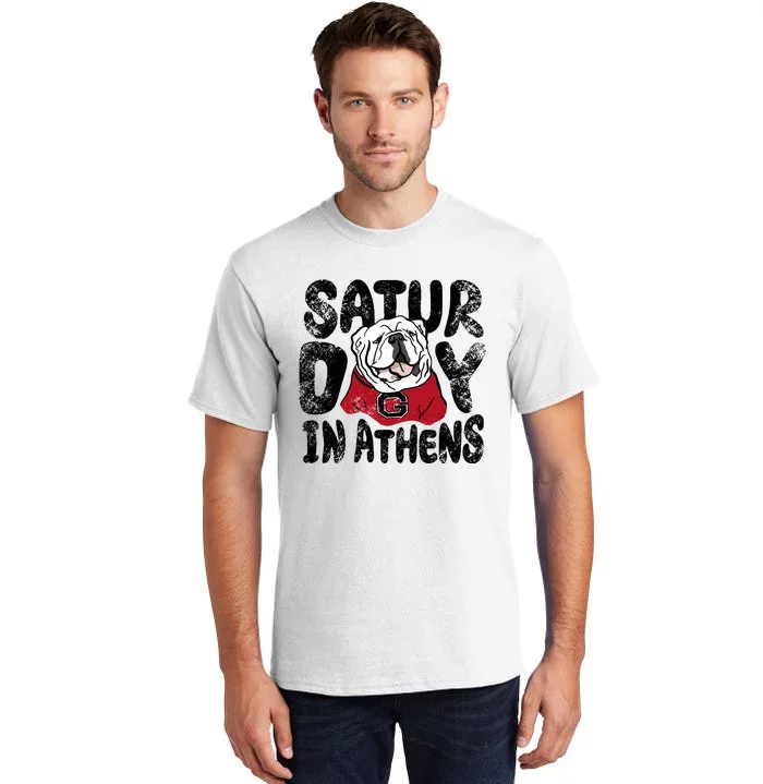 Saturday In Athens Georgia Football Tall T-Shirt