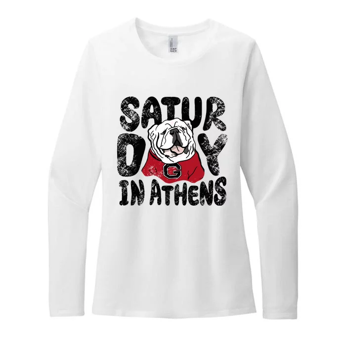 Saturday In Athens Georgia Football Womens CVC Long Sleeve Shirt