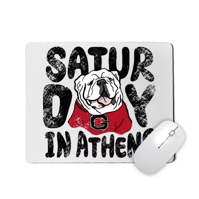 Saturday In Athens Georgia Football Mousepad