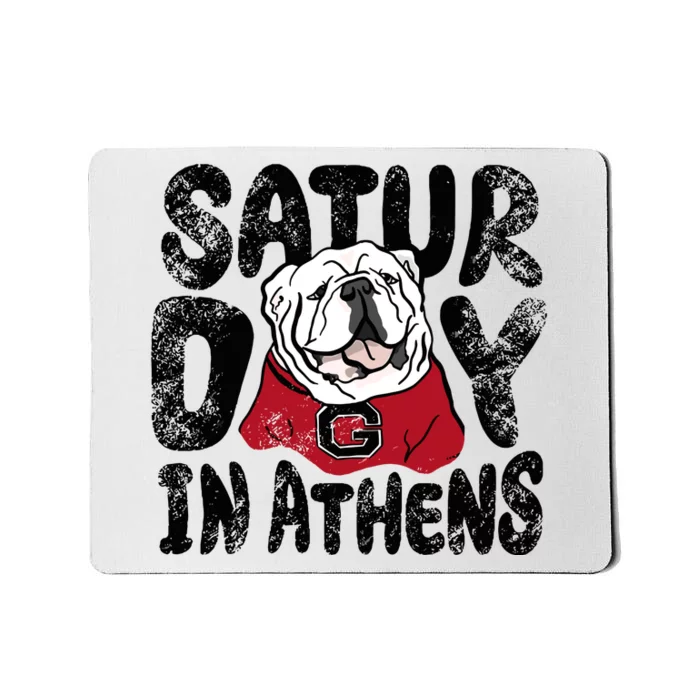 Saturday In Athens Georgia Football Mousepad