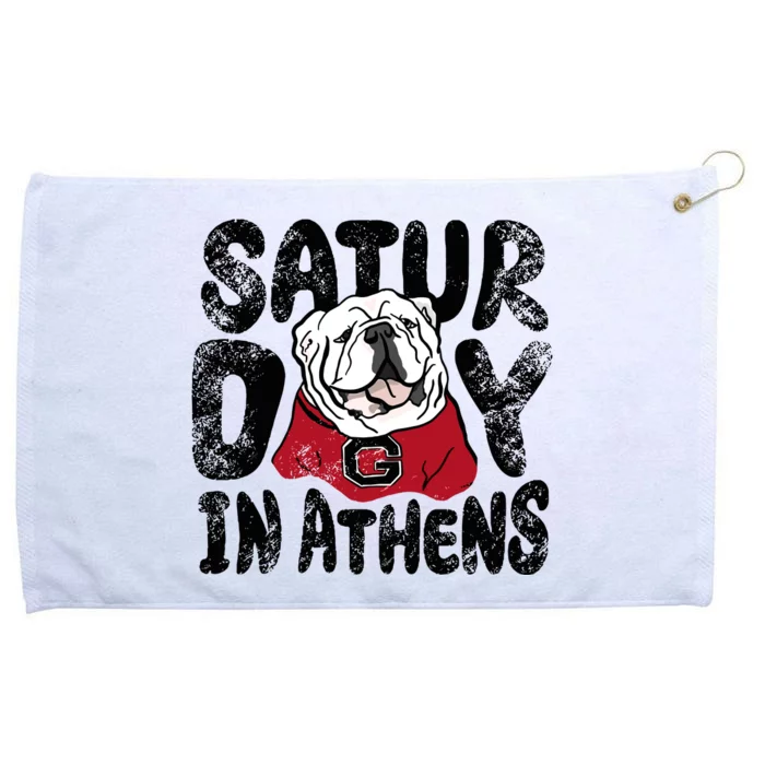 Saturday In Athens Georgia Football Grommeted Golf Towel