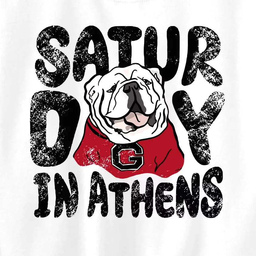 Saturday In Athens Georgia Football Kids Sweatshirt