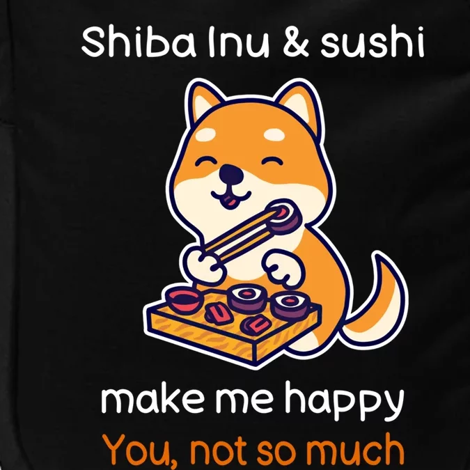 Shiba Inu And Sushi Gift Sarcastic Shiba Lover Sushi Lover Gift Impact Tech Backpack