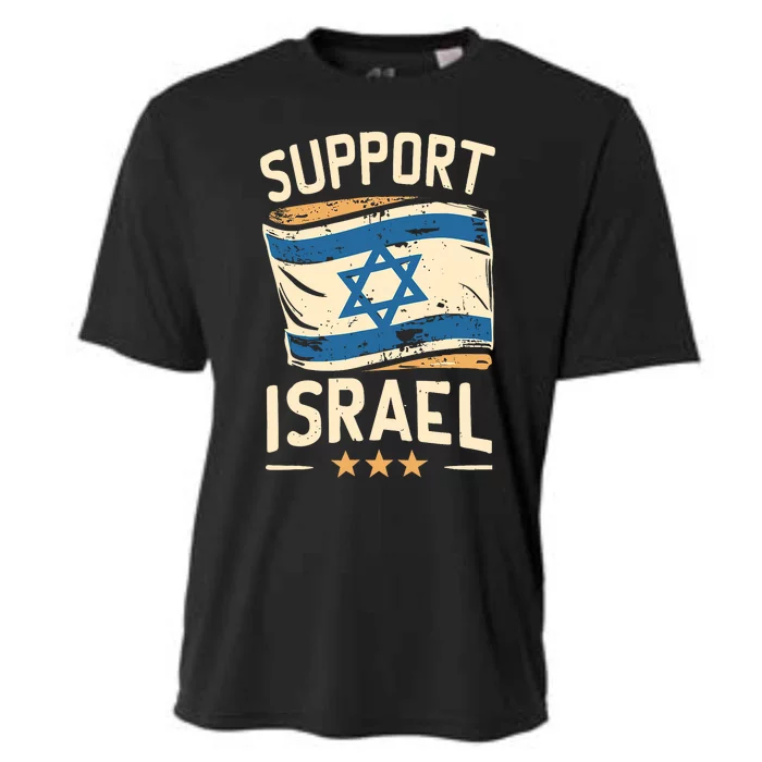 Support Israel And America Stand Together Cooling Performance Crew T-Shirt