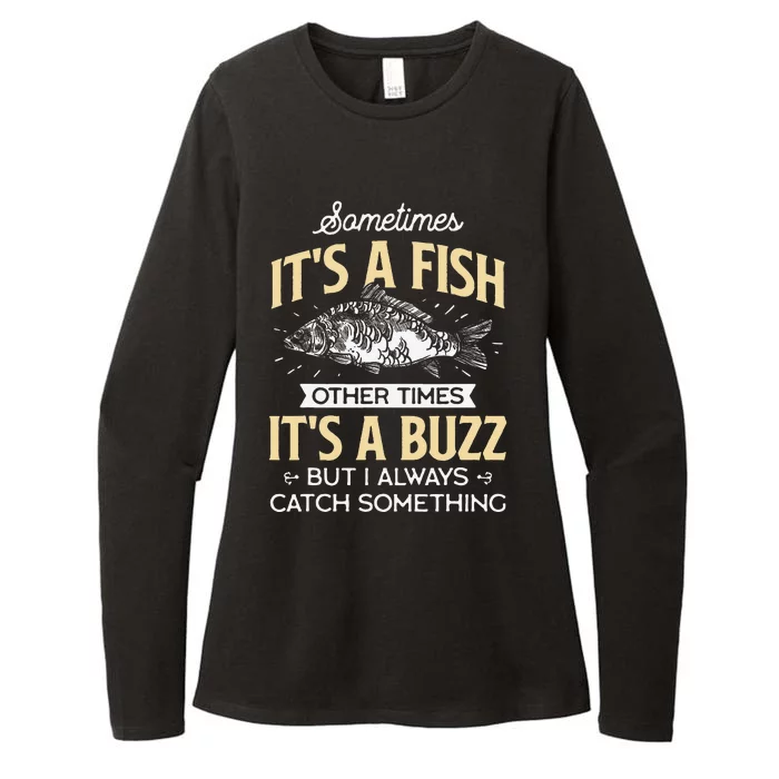 Sometimes ItS A Fish Funny Fishing & Angler Joke Gift Womens CVC Long Sleeve Shirt