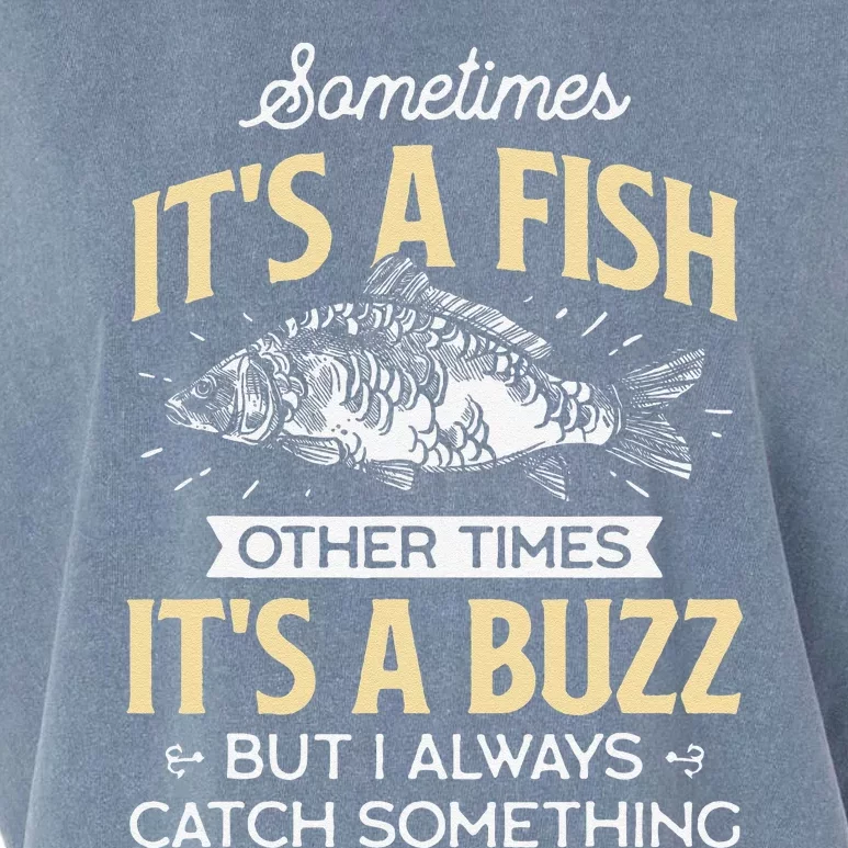 Sometimes ItS A Fish Funny Fishing & Angler Joke Gift Garment-Dyed Women's Muscle Tee