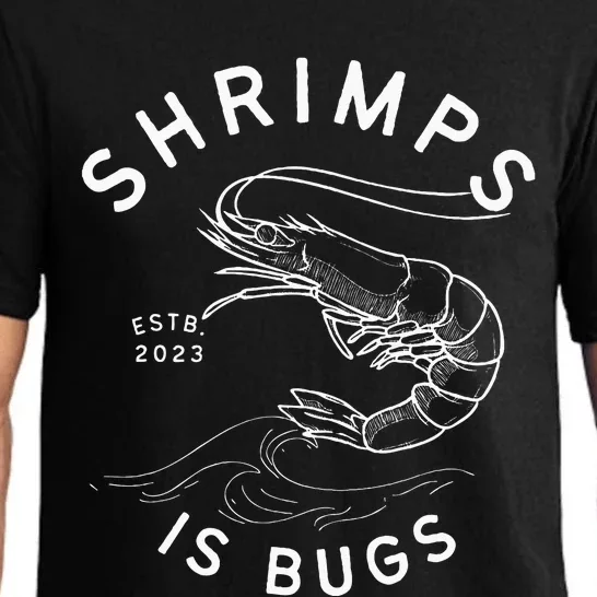 Shrimps Is Bugs Funny Tattoo Inspired Pajama Set