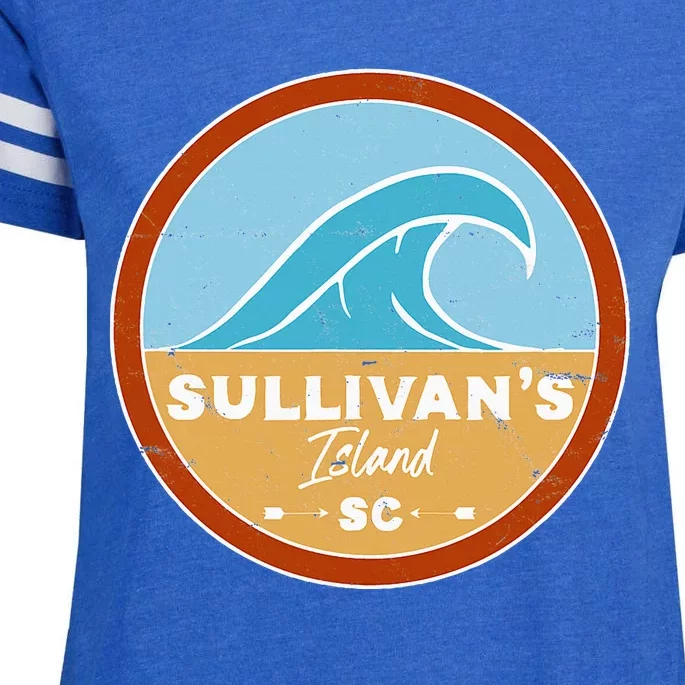 SullivanS Island Beach South Carolina Sc Beach Lover Enza Ladies Jersey Football T-Shirt