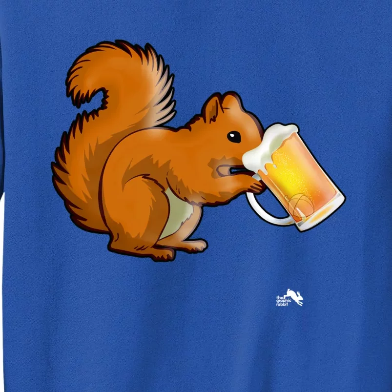 Squirrel Ing Beer Nimal Lovers Gift Beer Squirrel Cute Gift Tall Sweatshirt