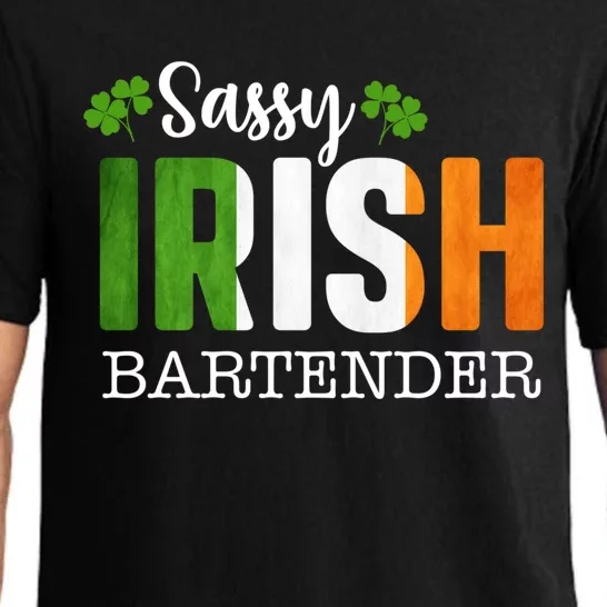 Sassy Irish Bartender St Patricks Day Gift Pajama Set