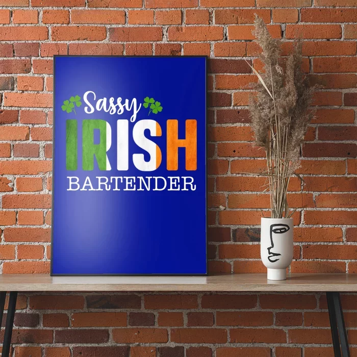 Sassy Irish Bartender St Patricks Day Gift Poster