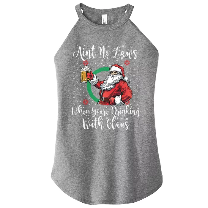 Santa Ing Beer Funny Ugly Christmas Sweater Gift Women’s Perfect Tri Rocker Tank