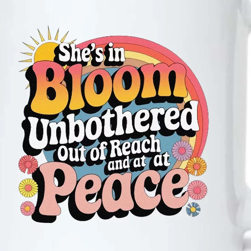 She’S In Bloom And Unbothered Out Of Reach And At Peace Black Color Changing Mug