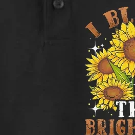 Sunflowers I Bloom The Brightest Positive Sayings Quotes Dry Zone Grid Performance Polo