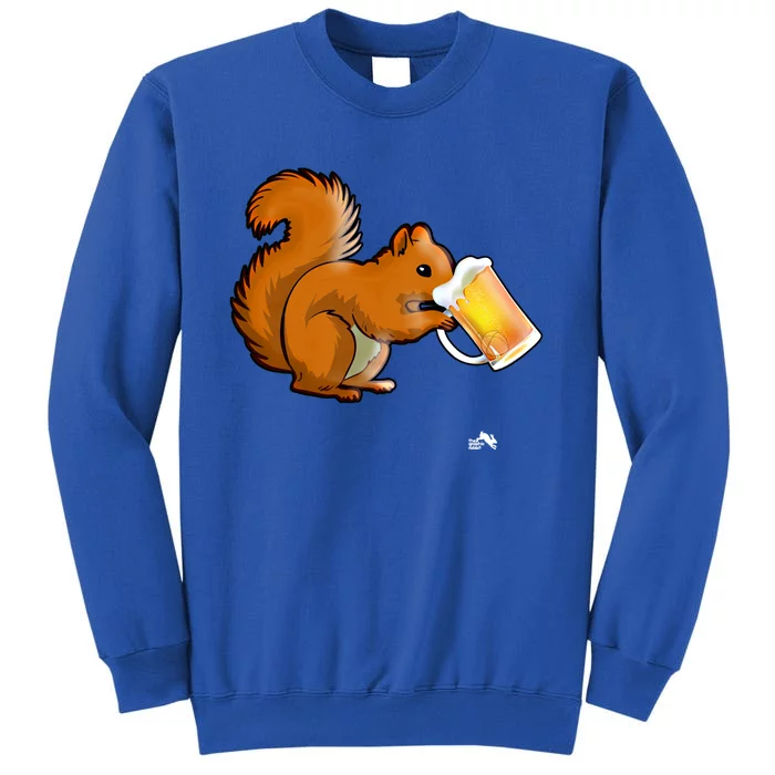 Squirrel Ing Beer For Animal Lovers Gift Beer Squirrel Cute Gift Tall Sweatshirt