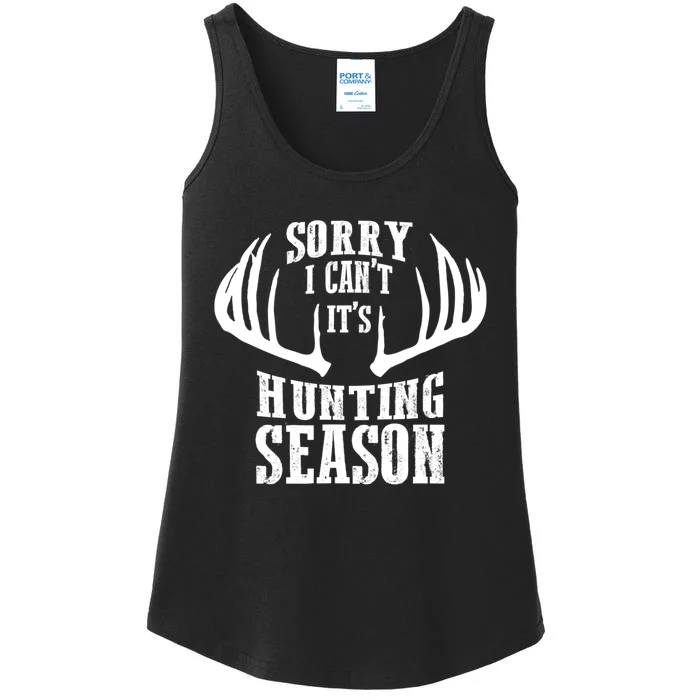 Sorry I Cant Its Hunting Season Ladies Essential Tank