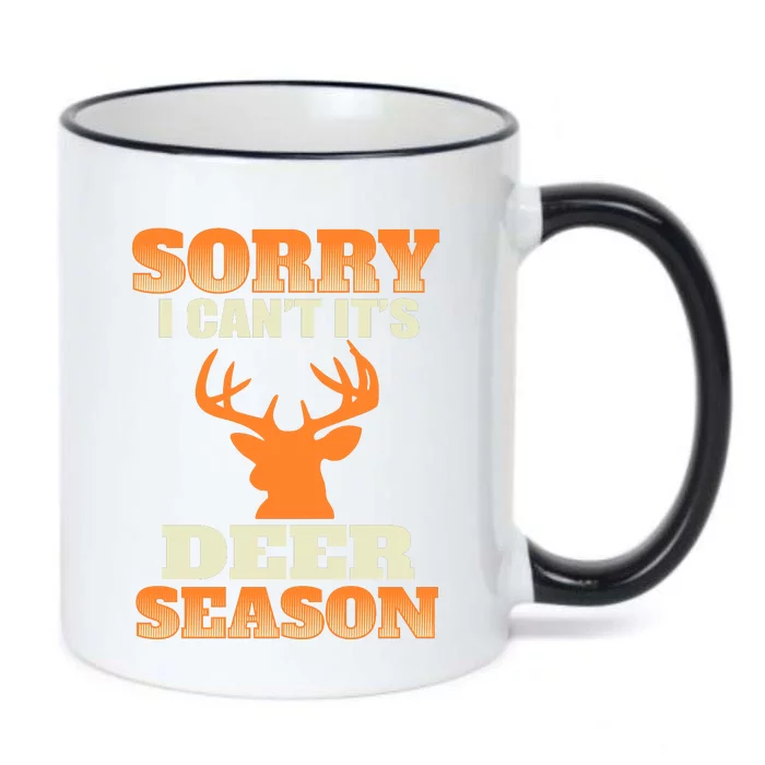 Sorry I Cant Its Deer Season Black Color Changing Mug