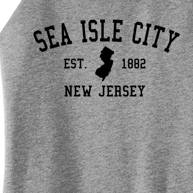 Sea Isle City New Jersey Collegiate Gift Meaningful Gift Women’s Perfect Tri Rocker Tank