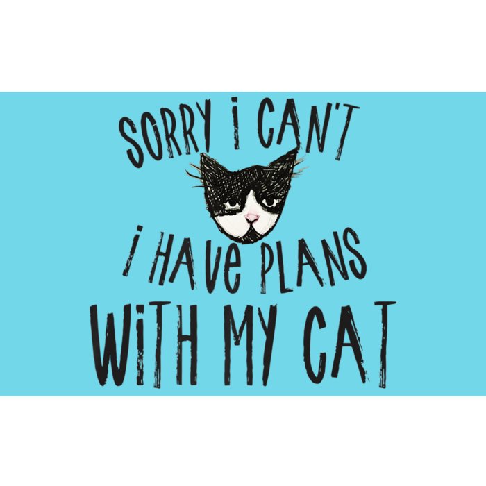 Sorry I Cant I Have Plans With My Cat Gift Bumper Sticker