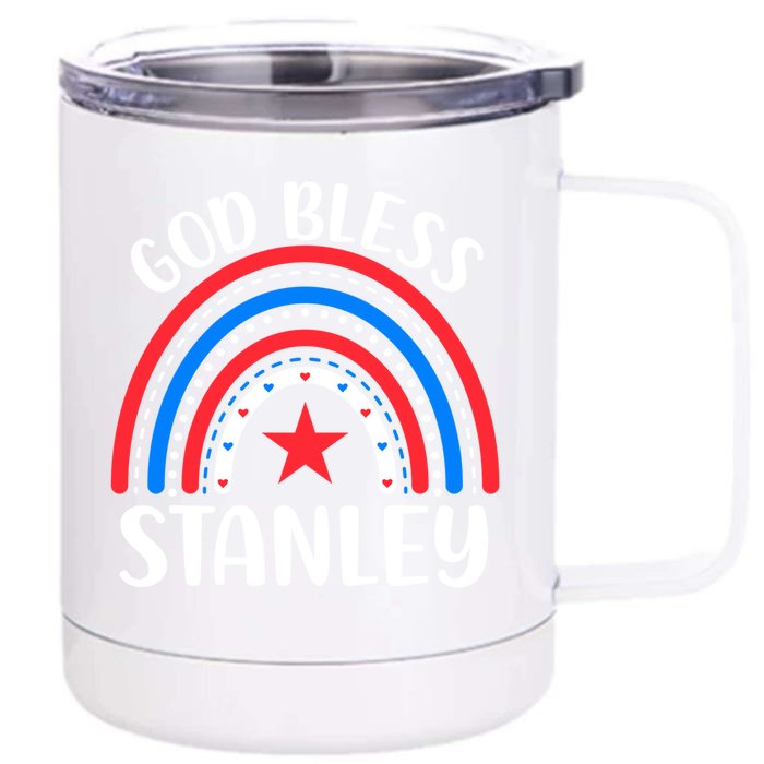 Stanley Idaho Cute Gift I Love Stanley Idaho Usa Great Gift Front & Back 12oz Stainless Steel Tumbler Cup