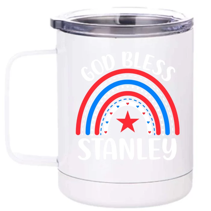 Stanley Idaho Cute Gift I Love Stanley Idaho Usa Great Gift Front & Back 12oz Stainless Steel Tumbler Cup