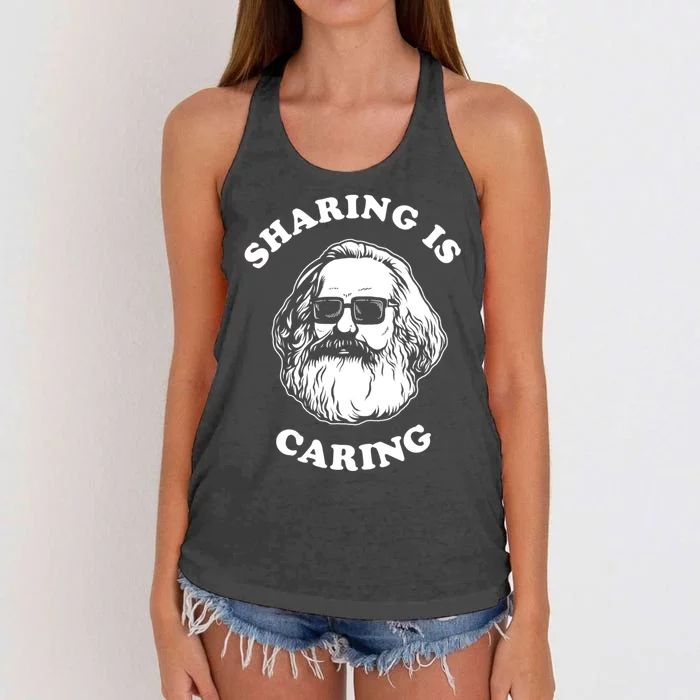 Sharing Is Caring Women's Knotted Racerback Tank