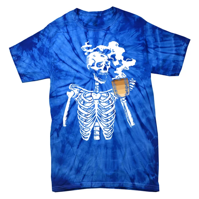 Skeleton Ing Coffee Black History Month Blm Melanin Great Gift Tie-Dye T-Shirt