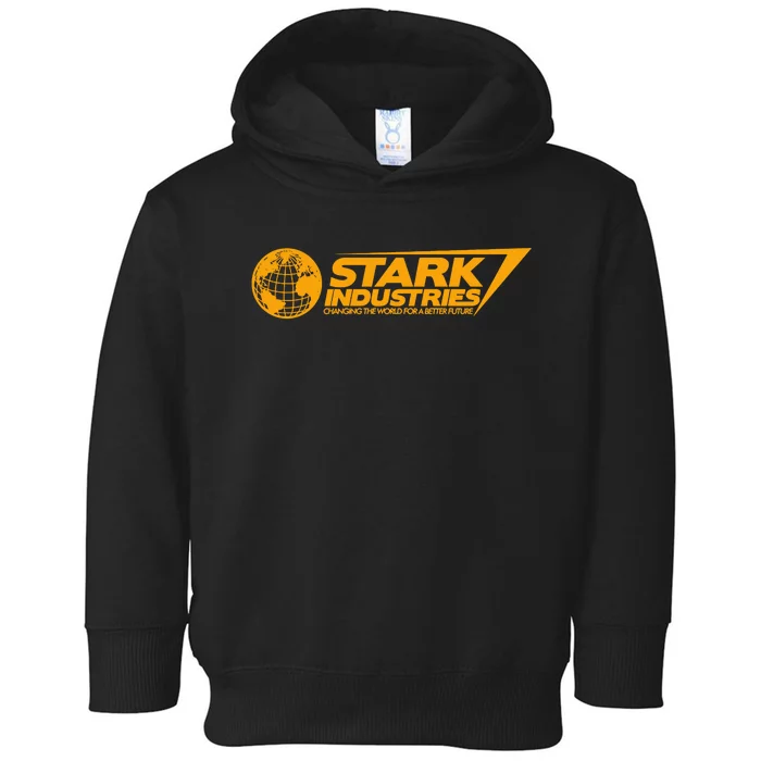 Stark Industries Changing The World For A Better Future Toddler Hoodie