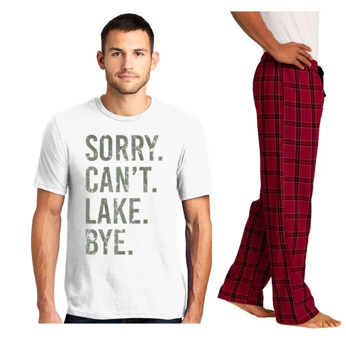 Sorry I Cant Lake Bye Funny Sarcastic Premium Pajama Set