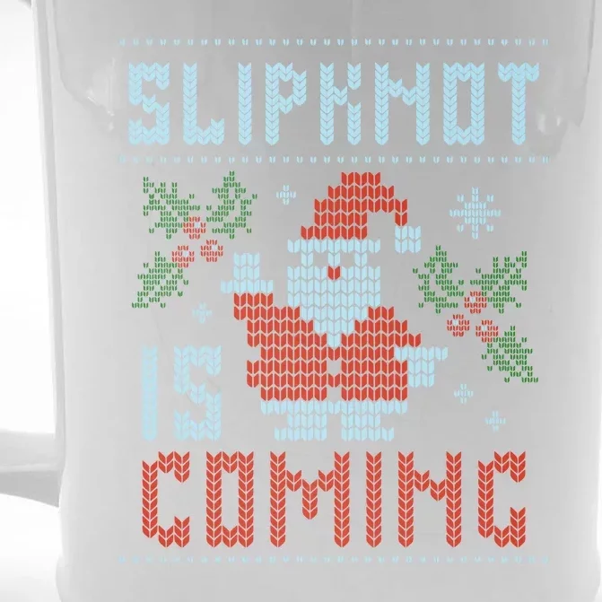 Santa Is Coming Front & Back Beer Stein