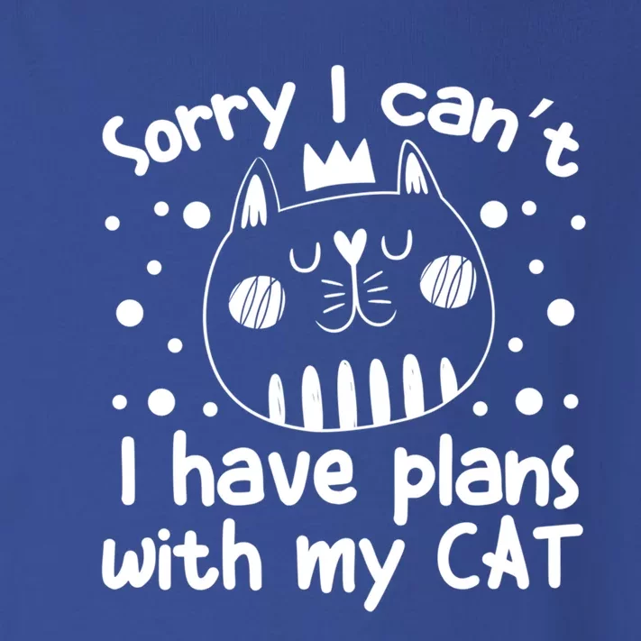 Sorry I Can't I Have Plans With My Cat Gift Toddler Long Sleeve Shirt