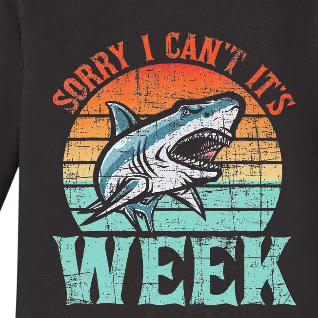 Sorry I Can't Marine Biologist Shark Lovers Wildlife Baby Long Sleeve Bodysuit