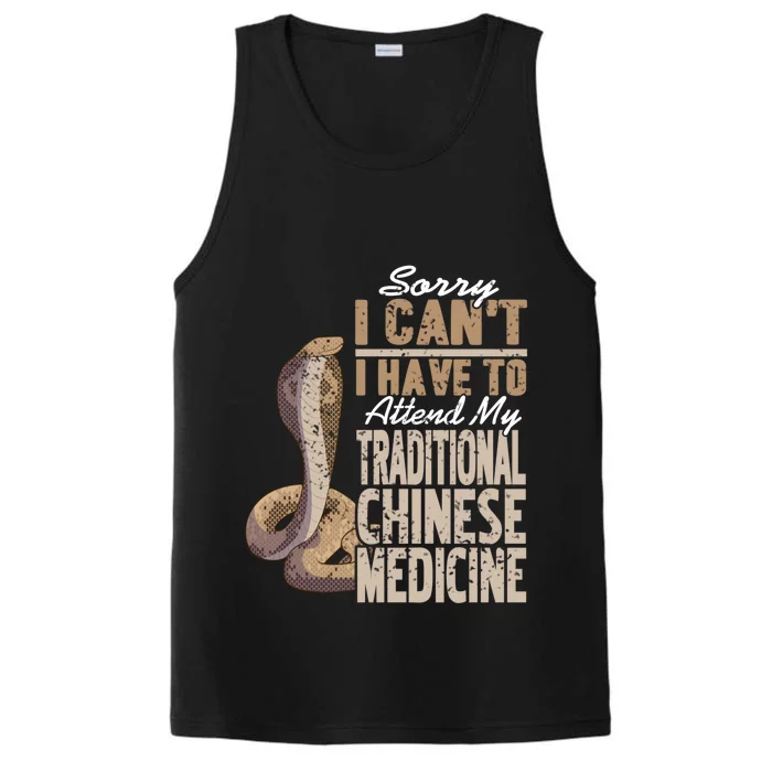 Sorry I Cant I Have To Attend Traditional Chinese Medicine Great Gift Performance Tank