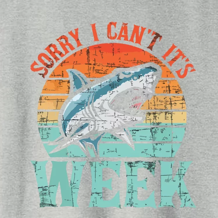 Sorry I Cant Marine Biologist Shark Lovers Wildlife Women's Crop Top Tee