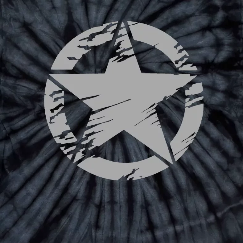 Star In Circle Symbol Design . Tie-Dye T-Shirt