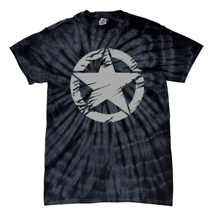 Star In Circle Symbol Design . Tie-Dye T-Shirt