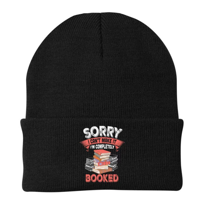 Sorry I CanT Make It IM Completely Booked Knit Cap Winter Beanie