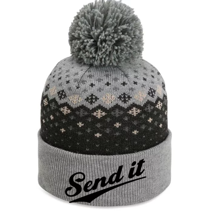 Sent It Classic Logo The Baniff Cuffed Pom Beanie